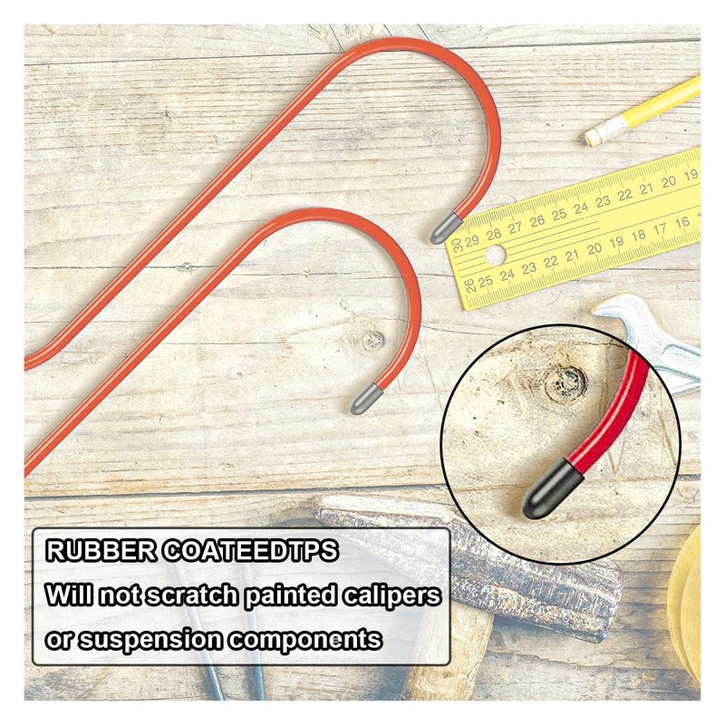 GLSOWEE Car Brake Caliper Hooks, Auto Brake Caliper Hangers with Rubber Tips, Universal Durable & Rust-Proof Automotive Tools for Braking, Axle, Bearing, Suspension Work - Image 5